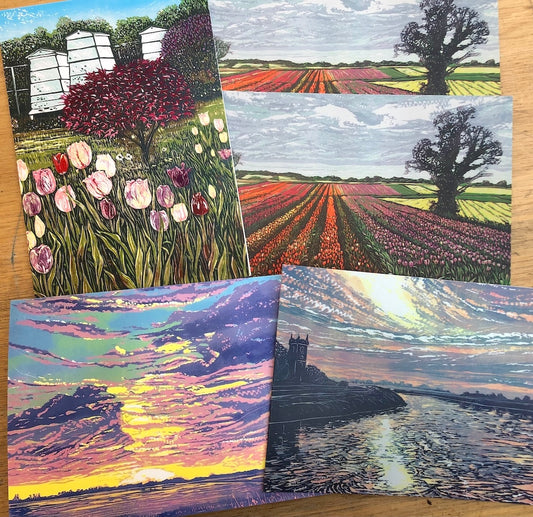 5 Greetings cards